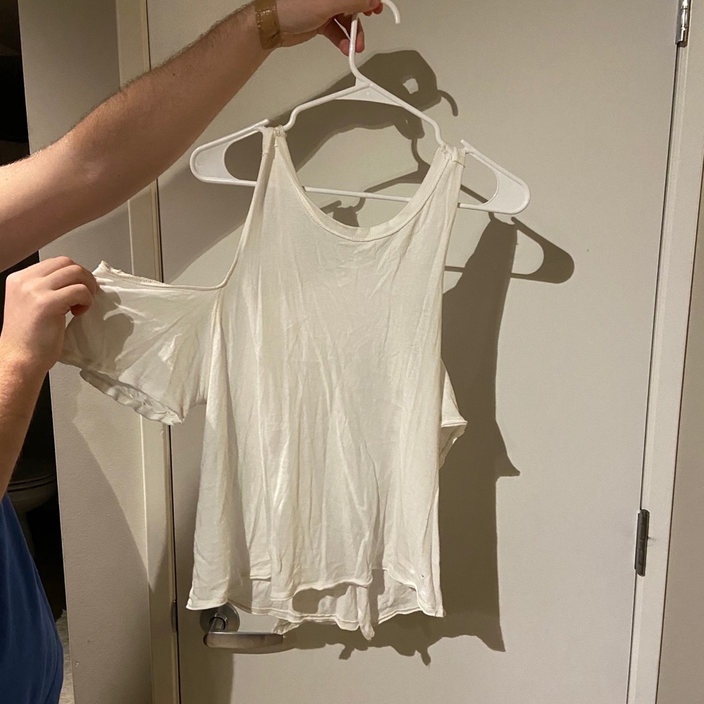Free people, open shoulder T shirt